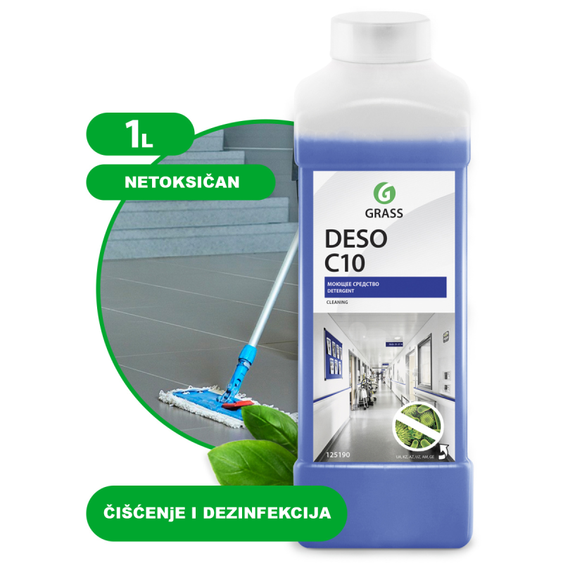 DESO C10 - Sredstvo za čišćenje i dezinfekciju - 1L