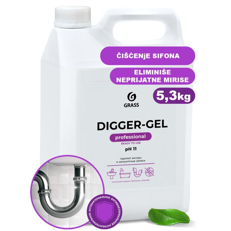 DIGGER GEL - Sredstvo za čišćenje sifona - 5,3kg