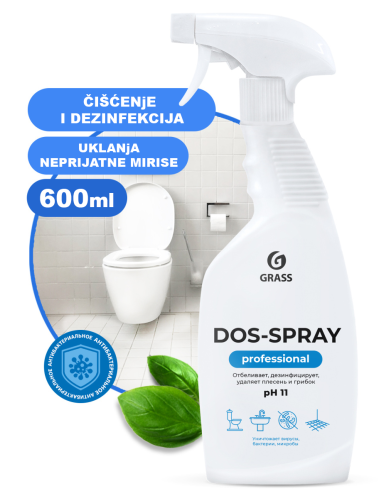 DOS SPRAY - PROFESSIONAL LINE (PRSKALICA) - Sredstvo za čišćenje i dezinfekciju sanitarija - 600ml