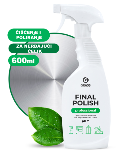 FINAL POLISH - PROFESSIONAL LINE (PRSKALICA) - Sredstvo za čišćenje i poliranje površina od nerđajućeg čelika - 600ml