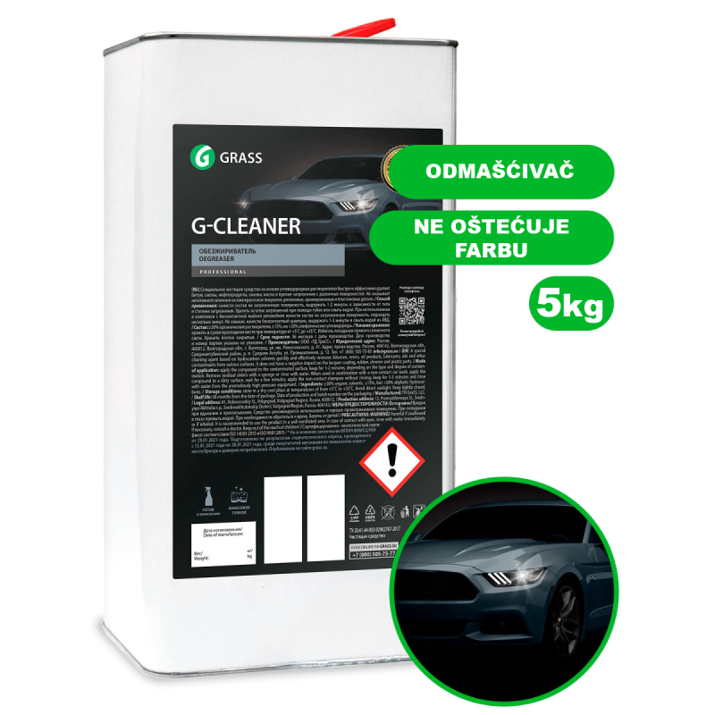 G-CLEANER - Sredstvo za odmašćivanje sa površine automobila - 5kg