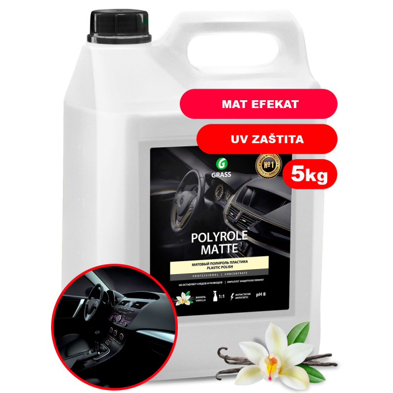 POLYROLE MATTE VANILLA - Sredstvo za čišćenje i poliranje kontrolne table - 5kg