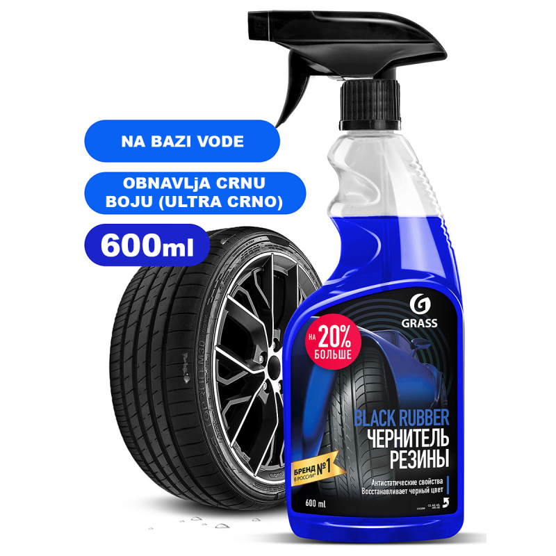 BLACK RUBBER (PRSKALICA) - Sredstvo za gume - 600ml