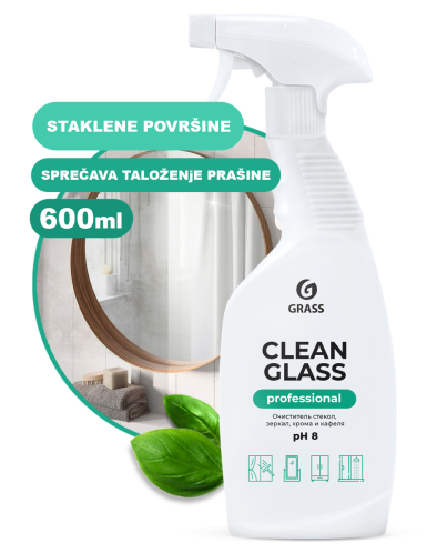 CLEAN GLASS - PROFESSIONAL LINE (PRSKALICA) - Sredstvo za čišćenje staklenih površina - 600ml