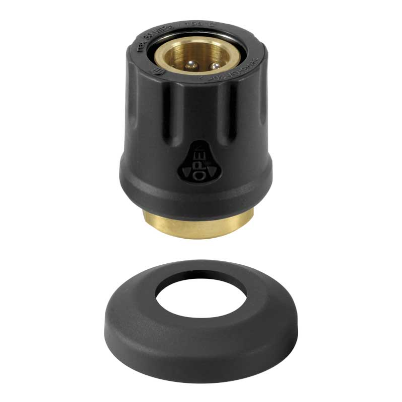 ŽENSKA brza spojnica od mesinga sa kapicom otpornom na toplotu, 400 bar - M22 F