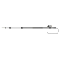 Teleskopska mlazna cev crna, 2.45m - 5.65m 3/8" F