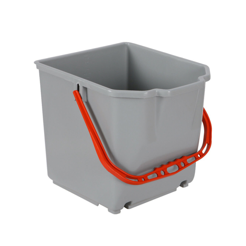 ECO siva kofa sa crvenom drškom, 25L