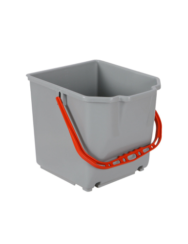 ECO siva kofa sa crvenom drškom, 25L