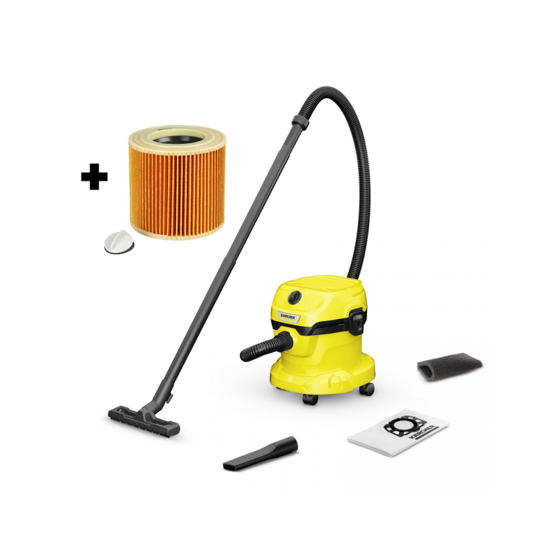 WD 2 PLUS V-12/4/18 - Usisivač za suvo i mokro usisavanje + Poklon Filter